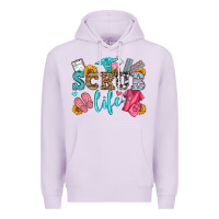 Lilac scrub life olivia Premium Hoodie - OliviaCreatesArt