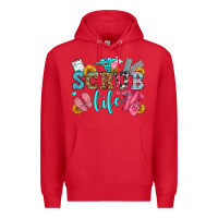 Red scrub life olivia Premium Hoodie - OliviaCreatesArt