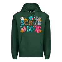 Sports Green scrub life olivia Premium Hoodie - OliviaCreatesArt