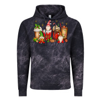 Cloud Black Christmas gnomes coffee cups Vintage Hoodie - MaliasSmallBusiness