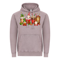 Vintage Zinc Christmas gnomes coffee cups Vintage Hoodie - MaliasSmallBusiness