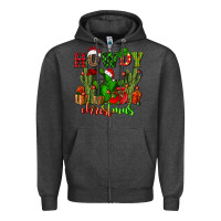 Charcoal Heather howdy christmas with cactusses Zipper Hoodie - CowGirlArtShop