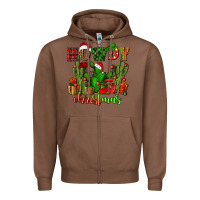 Chestnut howdy christmas with cactusses Zipper Hoodie - CowGirlArtShop