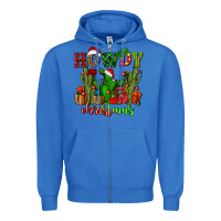 True Royal howdy christmas with cactusses Zipper Hoodie - CowGirlArtShop