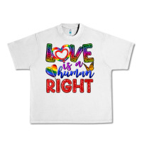 Lunar Rock Love İs a Human Right Urban Heavy Tee - BundleAndBundleShop