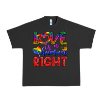 Pigment Black Love İs a Human Right Urban Heavy Tee - BundleAndBundleShop