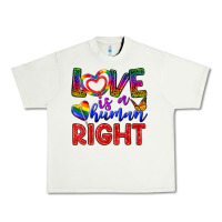 Pistachio Love İs a Human Right Urban Heavy Tee - BundleAndBundleShop