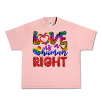 Salmon Love İs a Human Right Urban Heavy Tee - BundleAndBundleShop