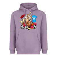 Lavender Soccer Cold Drink Frappe Heavyweight Hoodie - FaDigitalArtStudio