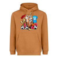 Meerkat Soccer Cold Drink Frappe Heavyweight Hoodie - FaDigitalArtStudio