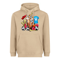 Mushroom Soccer Cold Drink Frappe Heavyweight Hoodie - FaDigitalArtStudio