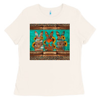 Bone western easter bunnies Ladies Tee - Jasminsmagicworld