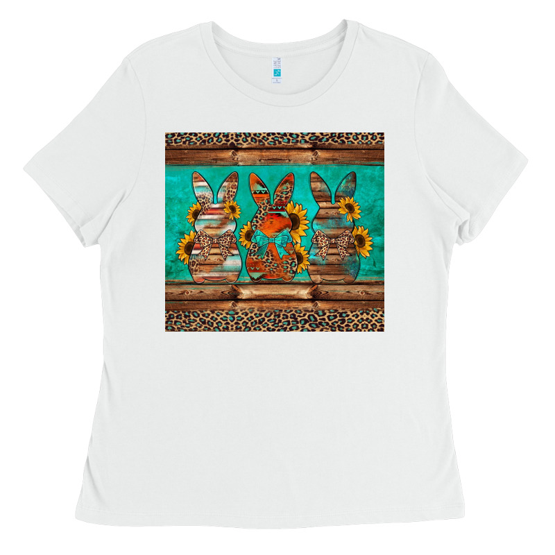 Western Easter Bunnies Ladies Tee by Jasminsmagicworld | Teevron
