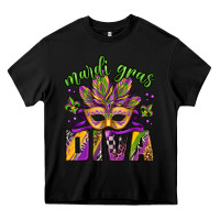 Black mardi gras diva Heavy Core Tee - Jasminsmagicworld
