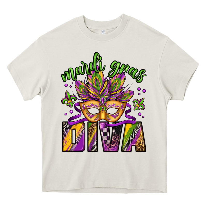 Mardi Gras Diva Heavy Core Tee by Jasminsmagicworld | Teevron