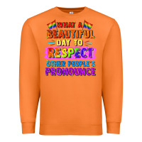 Carrot what a beautiful day to respect other people Premium Sweatshirt - FaDigitalArtStudio