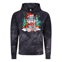 Cloud Black cute christmas hippopotamus Vintage Hoodie - MaliasSmallBusiness