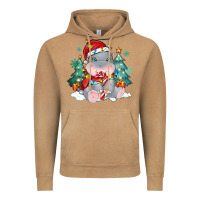 Vintage Camel cute christmas hippopotamus Vintage Hoodie - MaliasSmallBusiness