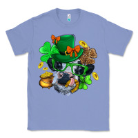 Colony Blue St. Patrick Cow Clover Classic Tee - BundleAndBundleShop