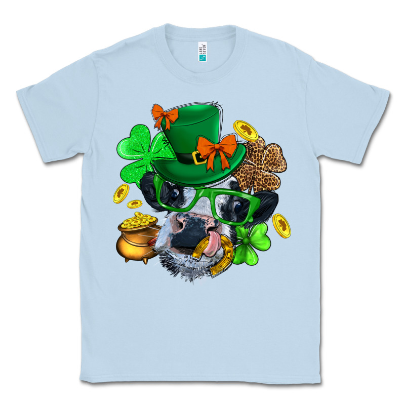 St. Patrick Cow Clover Classic Tee by BundleAndBundleShop | Teevron