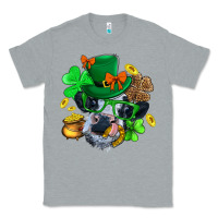 Heather Grey St. Patrick Cow Clover Classic Tee - BundleAndBundleShop