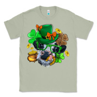 Matcha St. Patrick Cow Clover Classic Tee - BundleAndBundleShop
