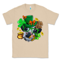 Mushroom St. Patrick Cow Clover Classic Tee - BundleAndBundleShop