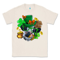 Natural St. Patrick Cow Clover Classic Tee - BundleAndBundleShop