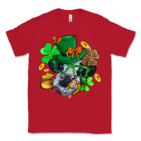 Red St. Patrick Cow Clover Classic Tee - BundleAndBundleShop