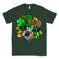 Sports Green St. Patrick Cow Clover Classic Tee - BundleAndBundleShop