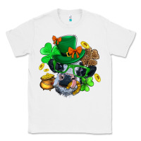 White St. Patrick Cow Clover Classic Tee - BundleAndBundleShop