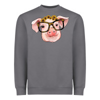 Storm sunflowers with pig Heavyweight Sweatshirt - RanaPortraitStore
