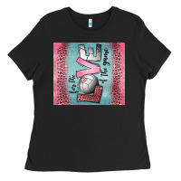 Black for the love of the game volleyball Ladies Tee - Jasminsmagicworld