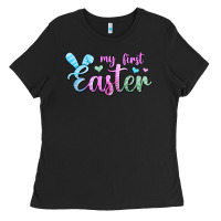 Black my first easter Ladies Tee - Jasminsmagicworld