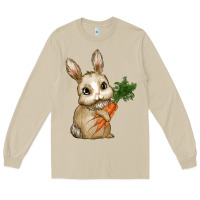 Mushroom eastrt bunny carrot Long Sleeve Tee - RanaPortraitStore