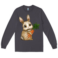 Smoke eastrt bunny carrot Long Sleeve Tee - RanaPortraitStore