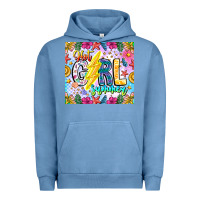 Pigment Pebble Blue hot girl summer Urban Hoodie - CowhideDigitalArt