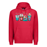 Cardinal mom fuel coffee cups Premium Hoodie - OliviaCreatesArt