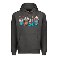 Charcoal Heather mom fuel coffee cups Premium Hoodie - OliviaCreatesArt