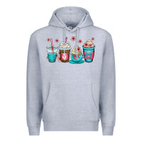 Heather Grey mom fuel coffee cups Premium Hoodie - OliviaCreatesArt