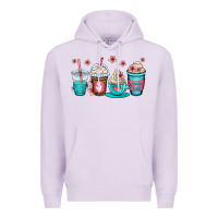 Lilac mom fuel coffee cups Premium Hoodie - OliviaCreatesArt