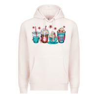 Pale Pink mom fuel coffee cups Premium Hoodie - OliviaCreatesArt