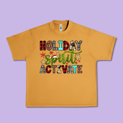 Holiday Spirit Activate Urban Heavy Tee Designed By Jahusdesignshop