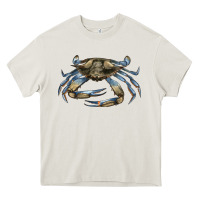 Cream Crab Heavy Core Tee - LillyAllenDesigns