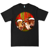 Black Christmas Cow, Premium Tee - Jasminsmagicworld