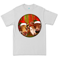 Dove Grey Christmas Cow, Premium Tee - Jasminsmagicworld