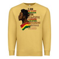 Antique Gold I am black man Premium Sweatshirt - FaDigitalArtStudio