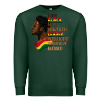 Sports Green I am black man Premium Sweatshirt - FaDigitalArtStudio