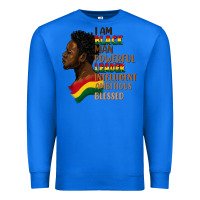 True Royal I am black man Premium Sweatshirt - FaDigitalArtStudio