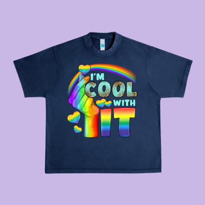 Lgbtq İ'm Cool With İt Urban Heavy Tee Designed By Bundleandbundleshop